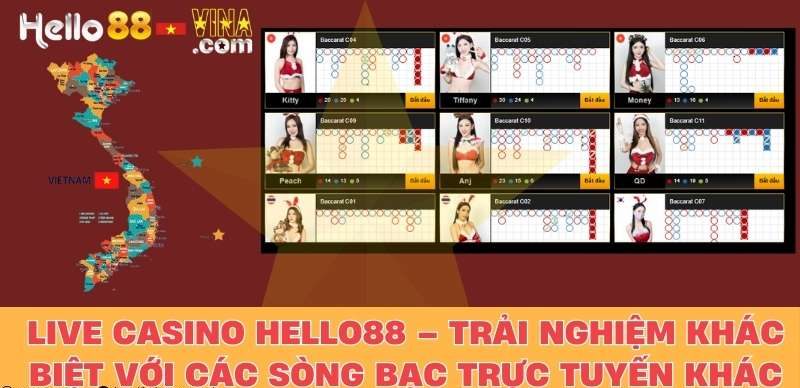 Live Casino Hello88 – Trải Nghiệm Khác Biệt Với Các Sòng Bạc Trực Tuyến Khác